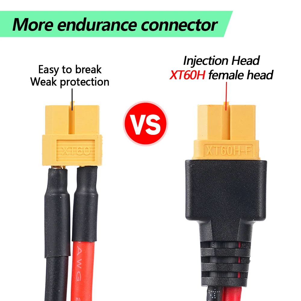 14AWG Car Cigarette Lighter to XT60 Charging Cable 20A Insurance Car Charger Adapter Cable Car To Solar Generator 3M