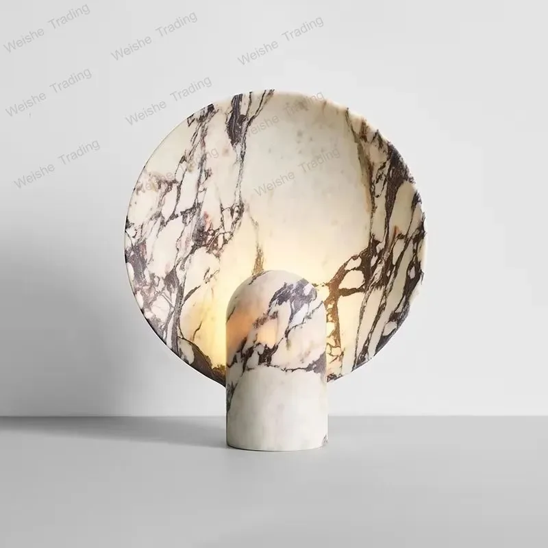 

Natural Marble Light Emitting Diode Home Decor Living Room Bedroom Bedside Table Deluxe Desk