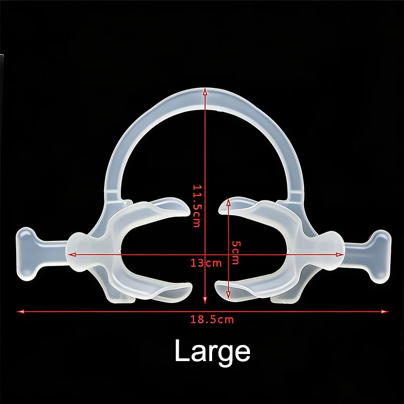 1PCS Dental Material Orthodontic C Type Transparent Tooth Intraoral Lip Cheek Retractor Mouth Opener with Handle High Quality