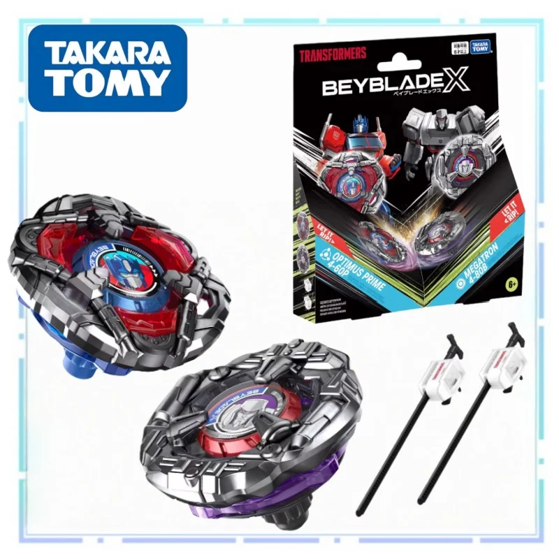 

Подлинная волчка TOMY BEYBLADE X Series BX-00 Transformers Optimus Prime Megatron, настольная боевая игра, коллекция периферийных устройств