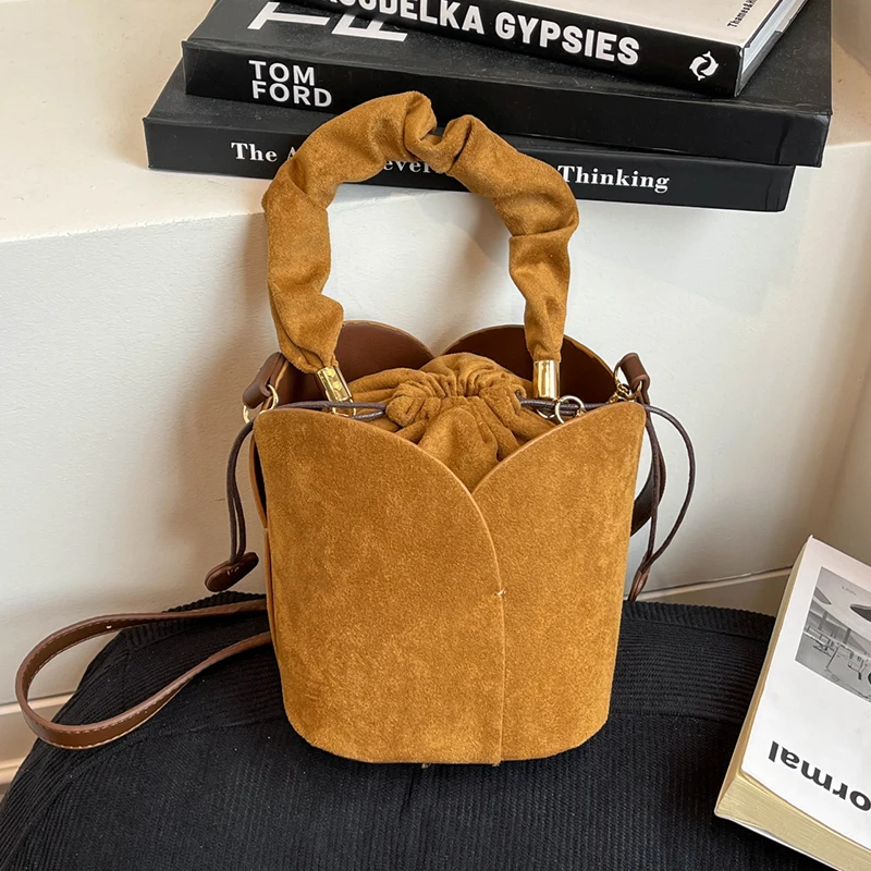 

Fashion Clutch Bag Designer Luxury Handbag 2 Set Bucket Shoulder Bags Women Soft Top Handle Tote Bag Female Small Crossbody Bag