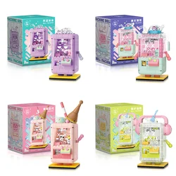 Creative Mini Doll Machine Building Blocks set Mini Claw Catch Toy Building Bricks Christmas Xmas Best Gift for Girls with Box