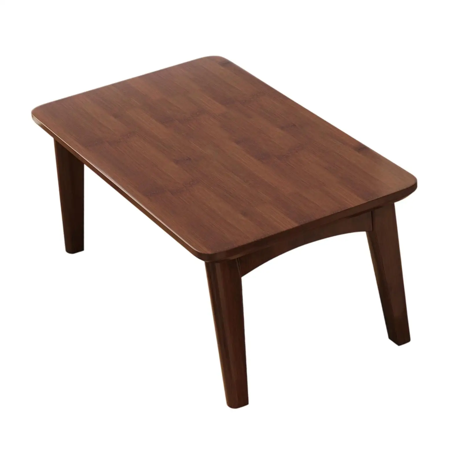 Foldable Bamboo Coffee Table Compact Side Desk Furniture for Living Room Bedroom Window Tatami Spaces