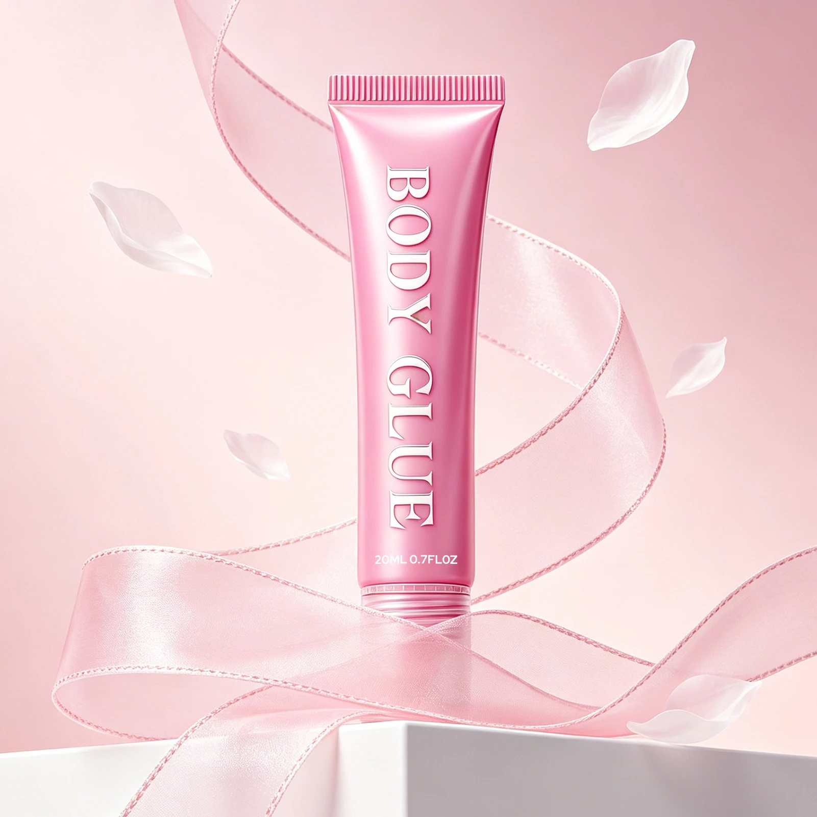 Body adhesive, sweat-proof and waterproof, non-staining, and easily washable with soap and water.