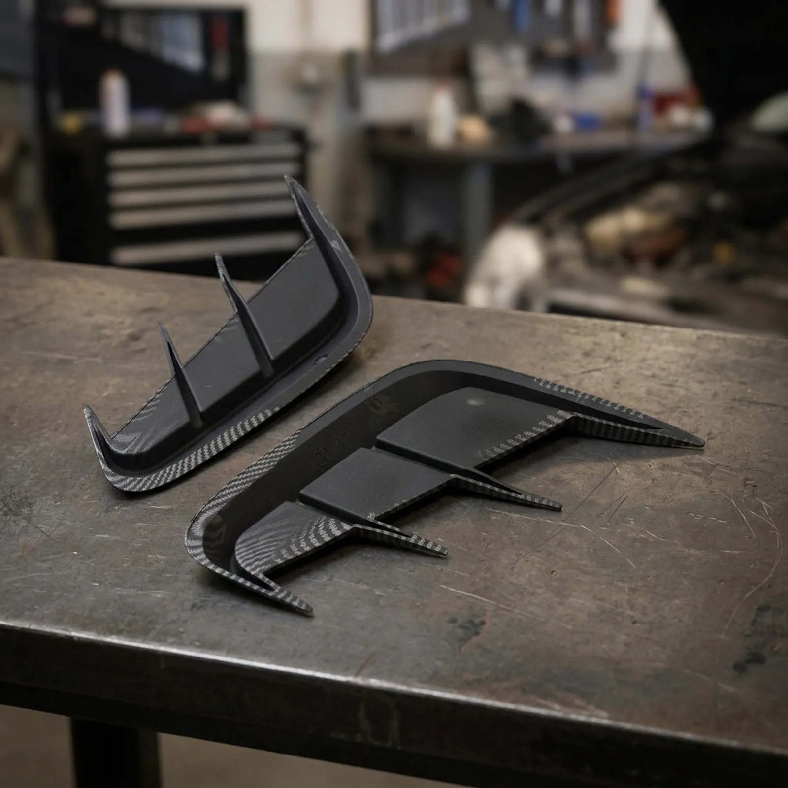 Front Bumper Side Vent Trim Cover Designed to Fit Wing Geometry Without Modification Using Pre Applied Backing