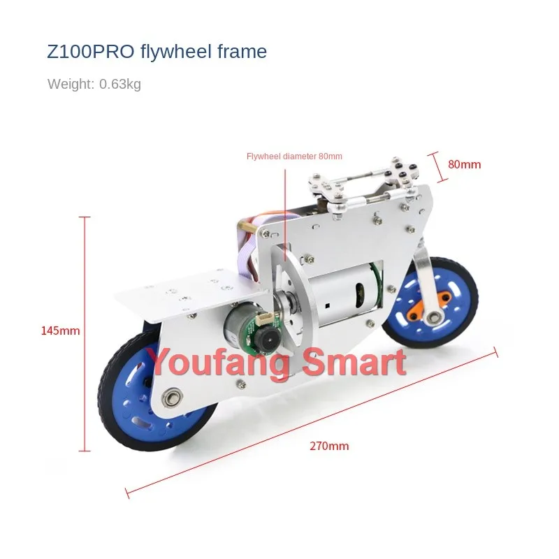 Self-Balancing Metal CNC Machined Mini Bike For Arduino Robot Car with IOS-APP Control RC Tank Metal Motorcycle UNO Kit