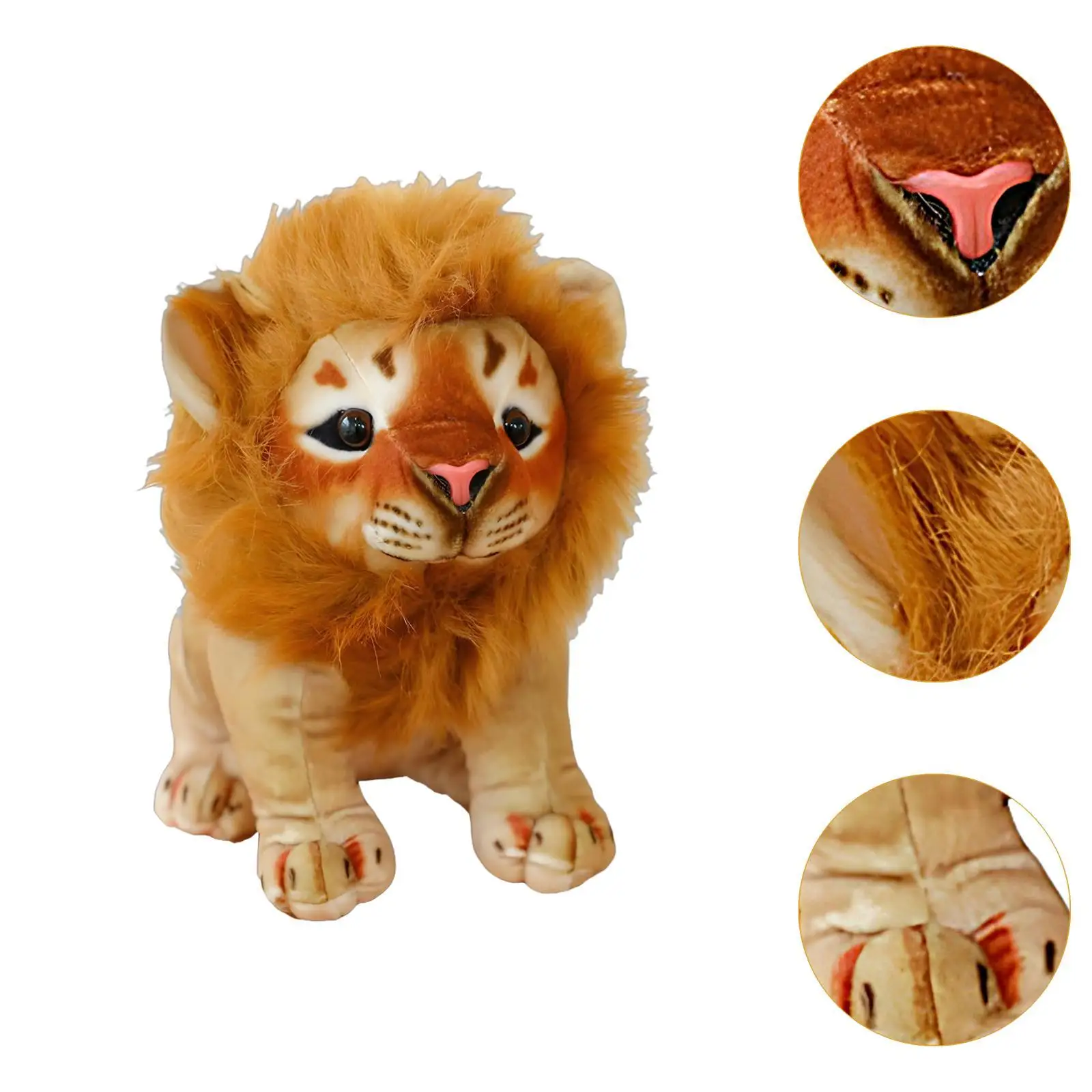 Peluche leone adorabile bambola di peluche coccole per la cameretta dei bambini