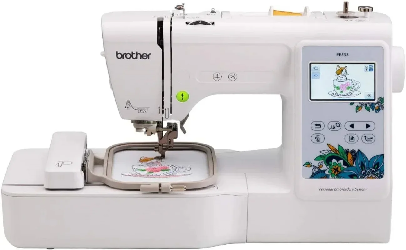 Diskon musim panas sebesar 50% Mesin Bordir Brother PE535, 80 Desain Bawaan
