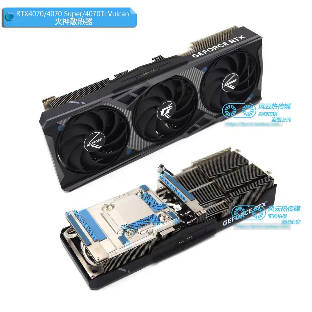 New the Cooler Radiator for Colorful iGame  RTX4070 Super RTX4070Ti Vulcan Graphics Video Card