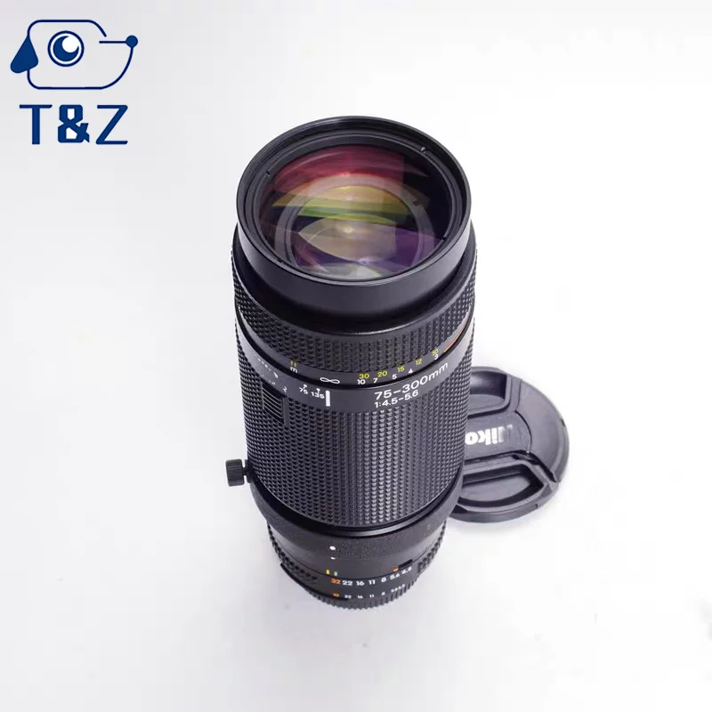 98% New Original AF 75-300mm F4.5-5.6 Lens For Nikon D7000 D90 F-mount DSLR Camera Lenss 75 300mm 4.5-5.6 Telephoto Zoom Lens