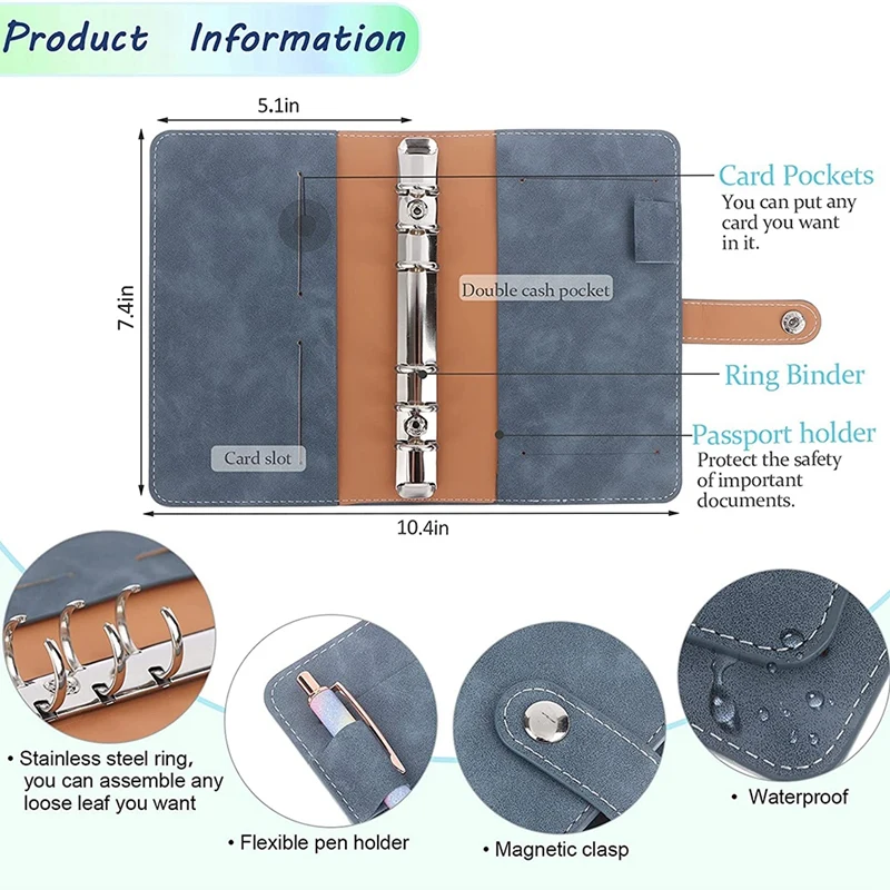 بو الجلود دفتر الموثق ، الموثق الميزانية ، المظاريف النقدية لوضع الميزانية ، المنزل ، المكتب ، اجتماع ، A6