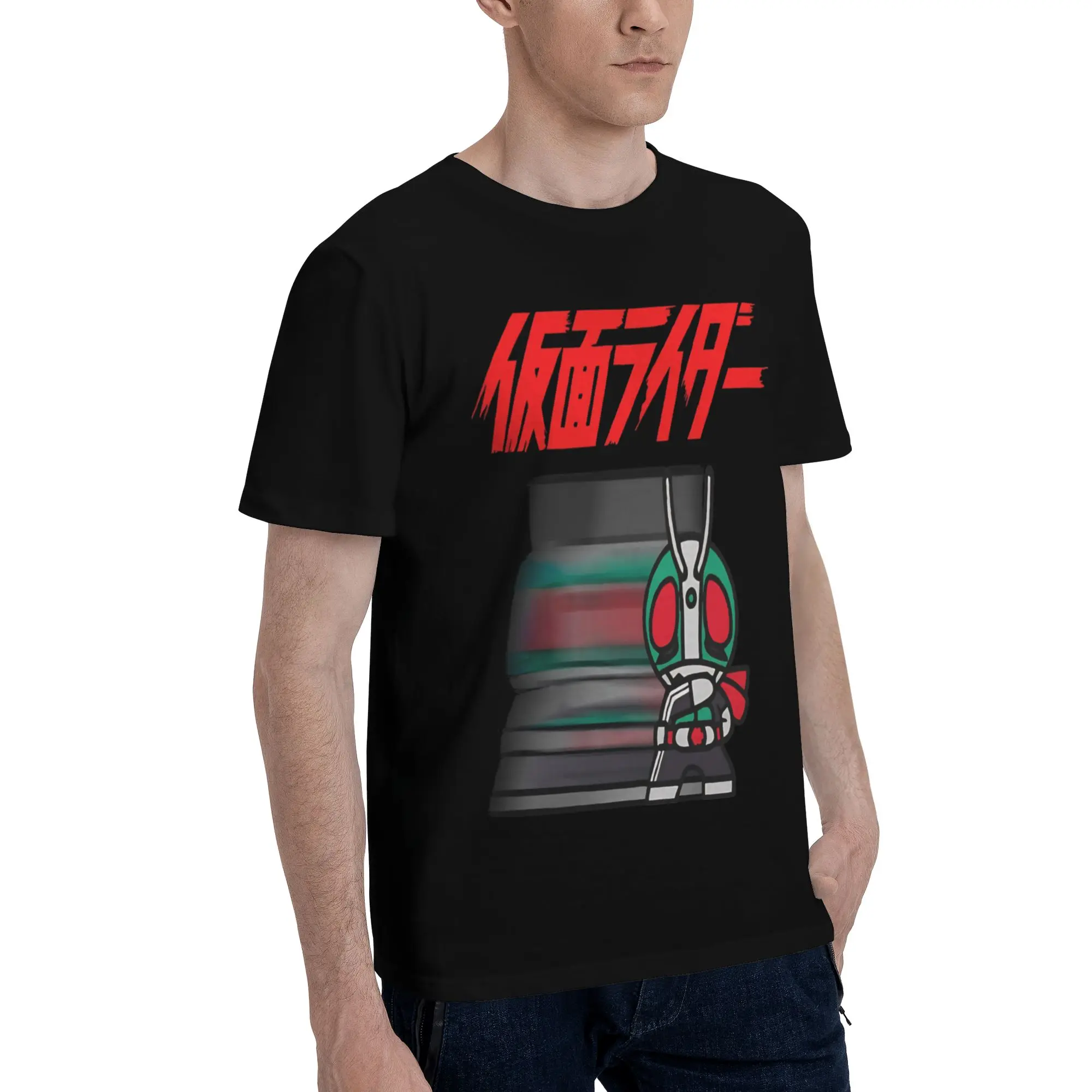 Q Men's T Shirts Kamen Rider Crazy Tee Shirt Short Sleeve O Neck Pure Cotton Gift Idea Clothing T-Shirt