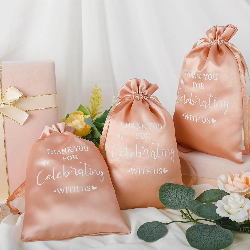 

50 шт./лот, атласная сумка для ювелирных изделий с логотипом на шнурке, шелковая сумка для ювелирных изделий, прекрасный упаковочный мешок для колец, сережек, сумки для демонстрации