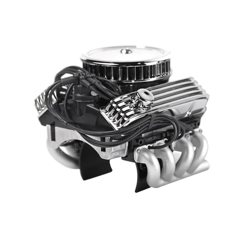 GRC V8 Simulation Cooling Fan Radiator Kit F82 Motor Radiator Model Building Kits Built in 13000 RPM Dual Fans with JST Plug