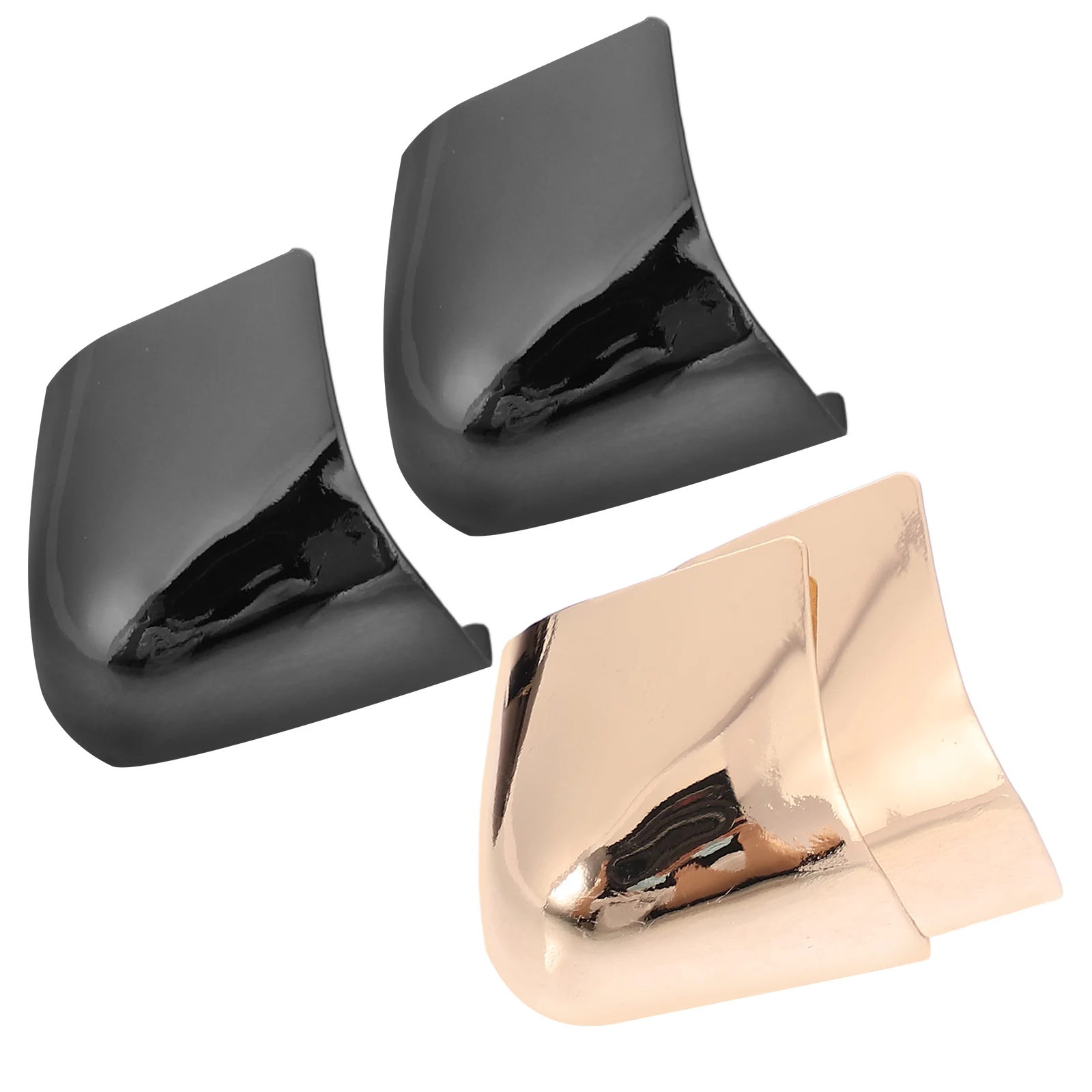 

2 Pairs Metal Toe Protectors Pointed High Heel Covers Decorative Shoe Accessories -07 Gold Gun Reusableheel caps guards shoe