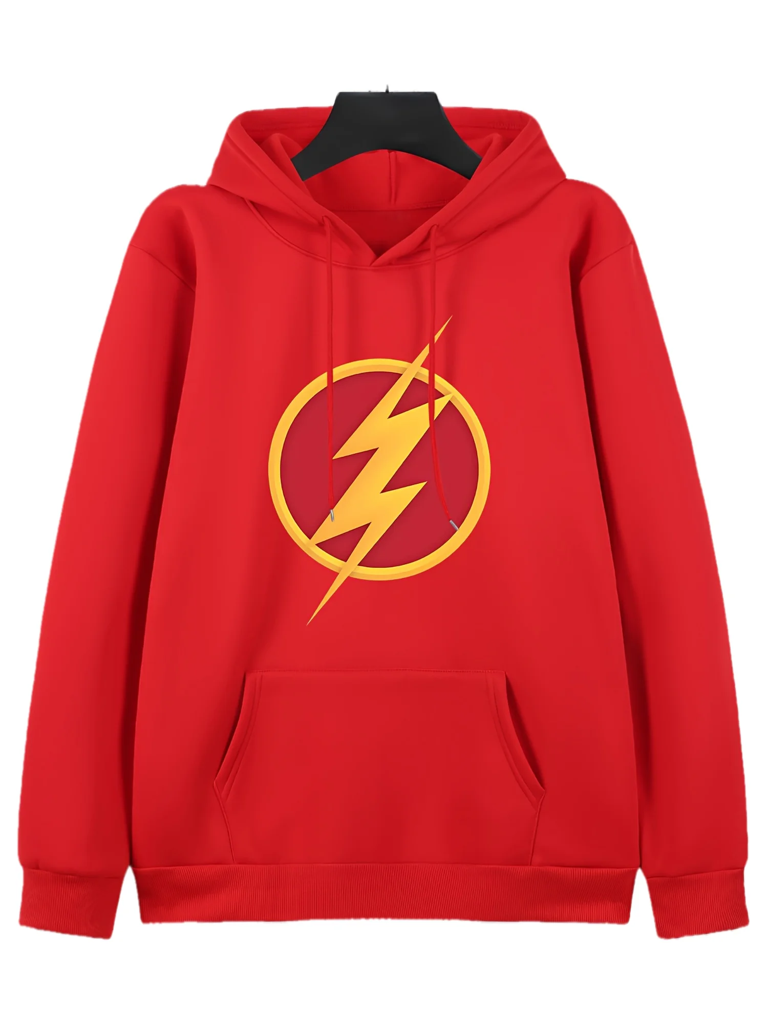 هوديي رجالي كاجوال مطبوع من البوليستر جيب الكنغر قابل للغسل في الغسالة مثالي لخريف وشتاء 2025 جديد في الموضة العصرية #1