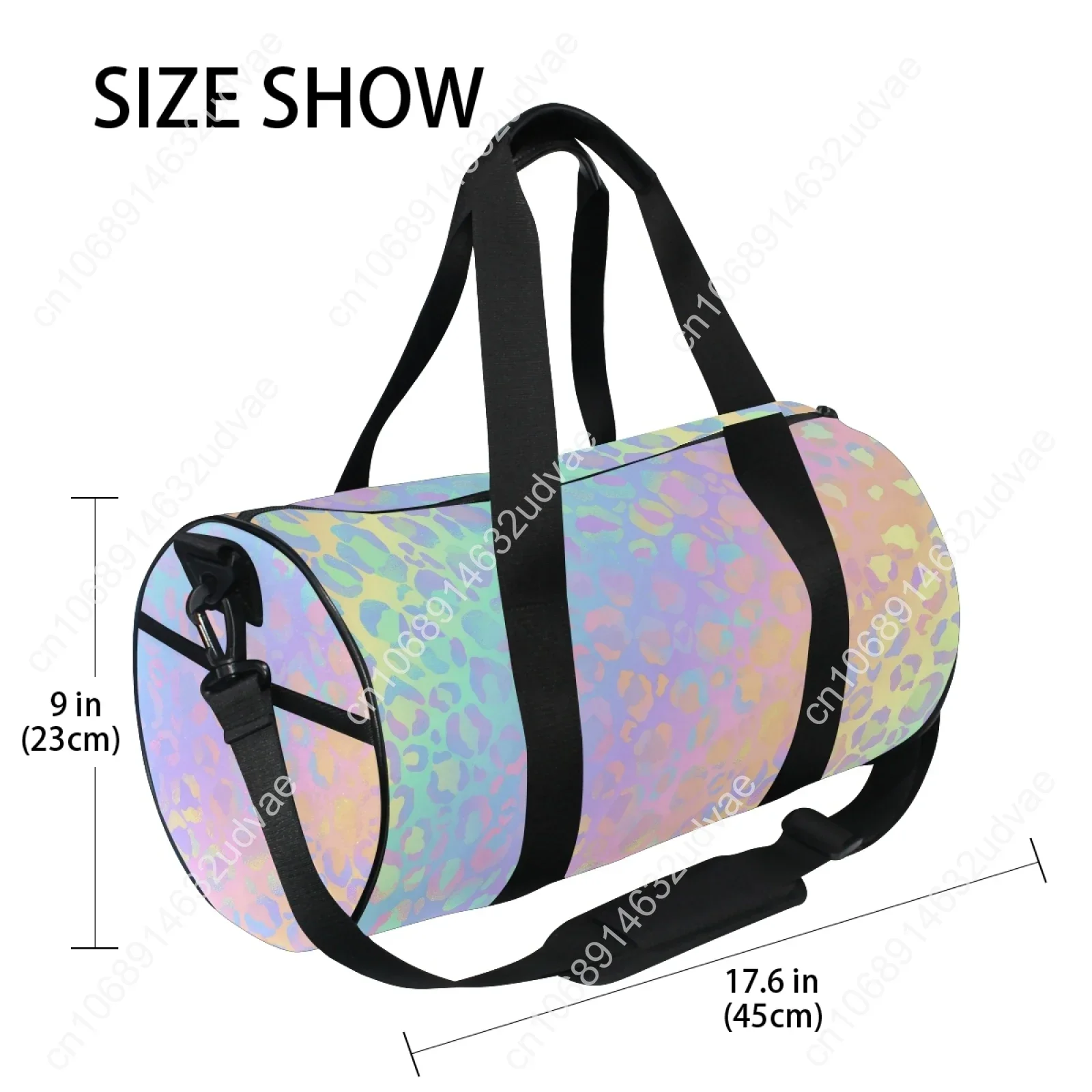 Ladie Gym Bag Sports Fitness Handbag Rainbow Leopard Training Shoe Bag Travel Wet And Dry Yoga Mat Sac De Sport Mochila Sporttas