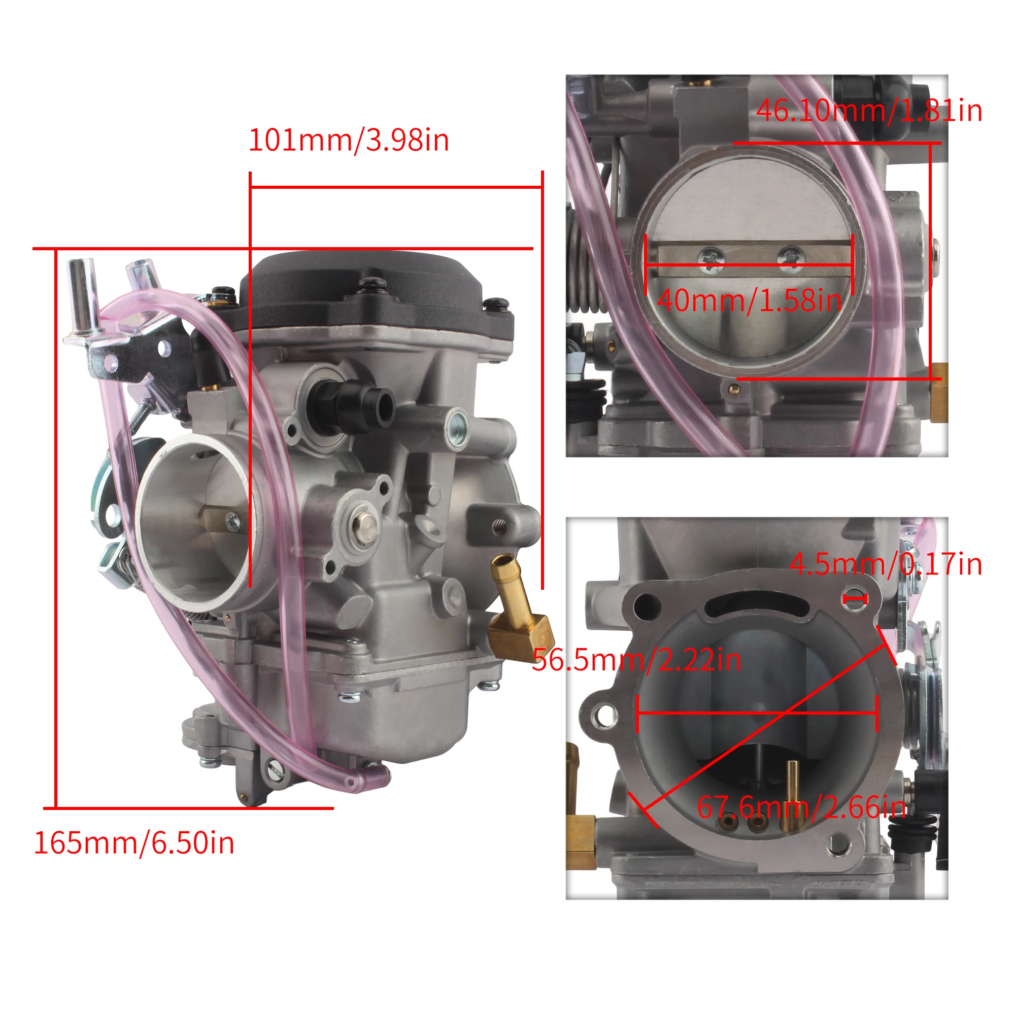 CV40 40mm Motorcycle Carburetor For Harley Davidson Sportster Road King Super Glide Fuel System Motorbike Accessories Refit image 6