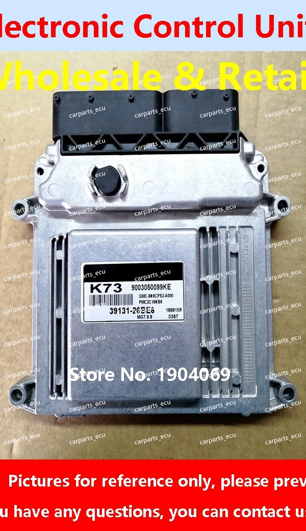 

39130-26BH5 BH5 ECU 39131-26BF7 P38 для Hyundai RIO AT KIA Компьютерная плата двигателя автомобиля/MG7.9.8 39131-26BE6 K73/39130-26AF7 P18