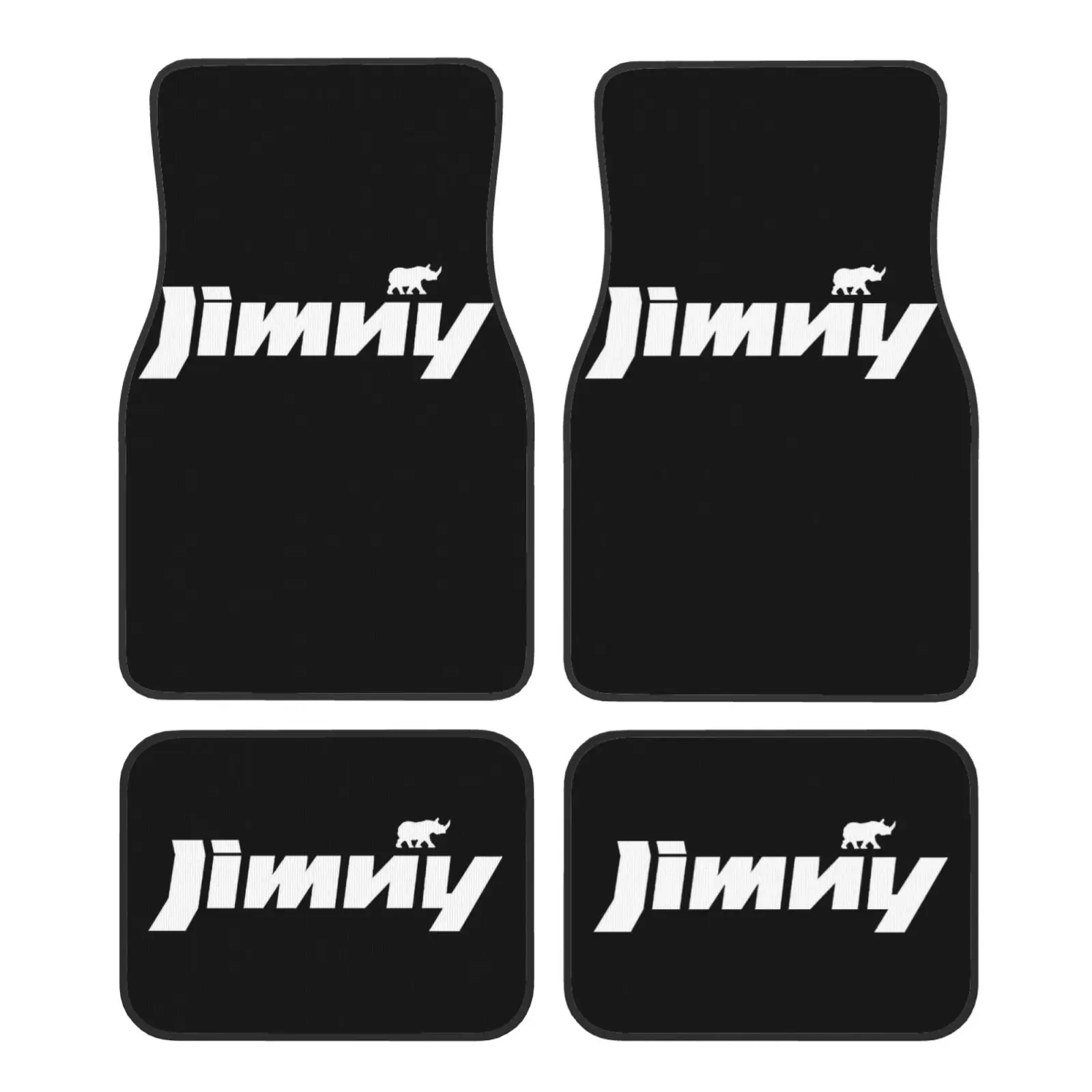 Jimny letter series car foot mat four season universal anti slip waterproof car foot mat 4-piece set