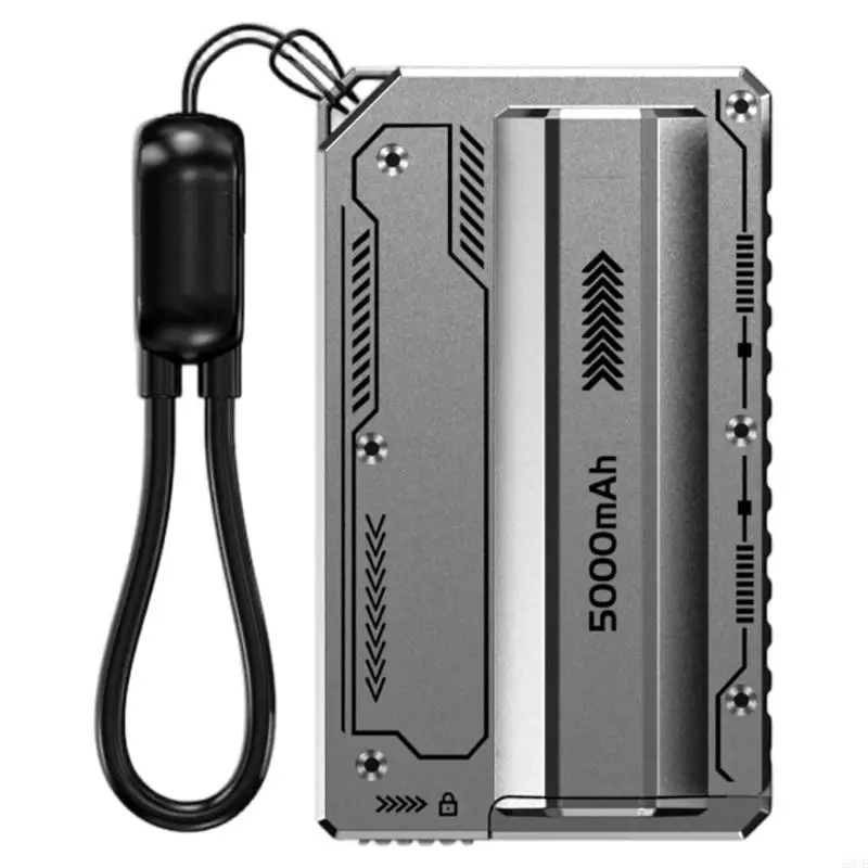 Interchangeable 21700 Battery Storage Case Sleeve Quick Eject Mechanism High Impact ABS Construction no Battery 83CE