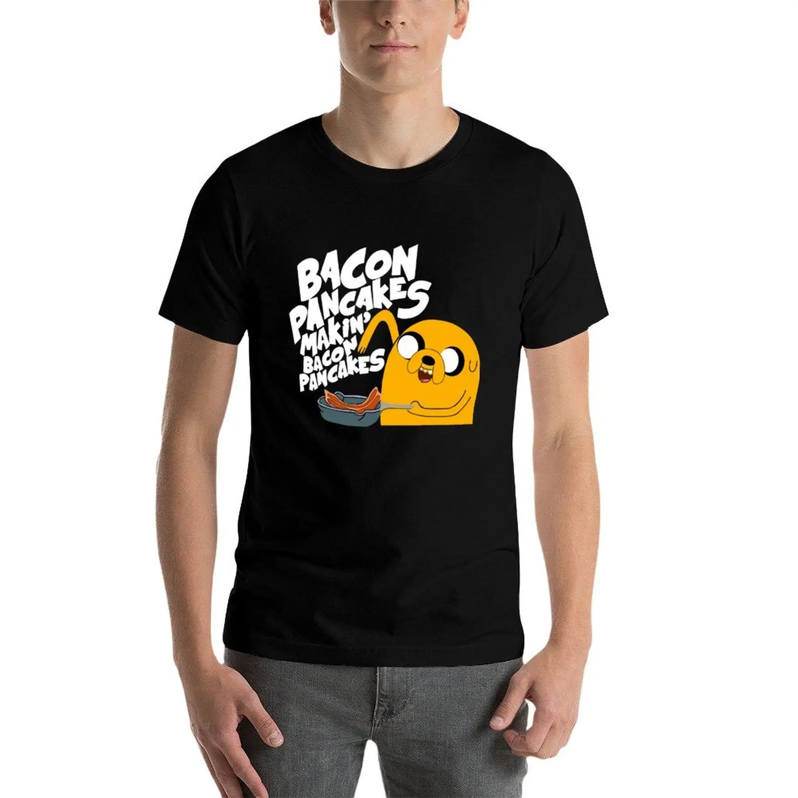 

Pancakes Bacon Bacon T-Shirt cotton tshirt 100% funny t shirts cotton T-Shirt