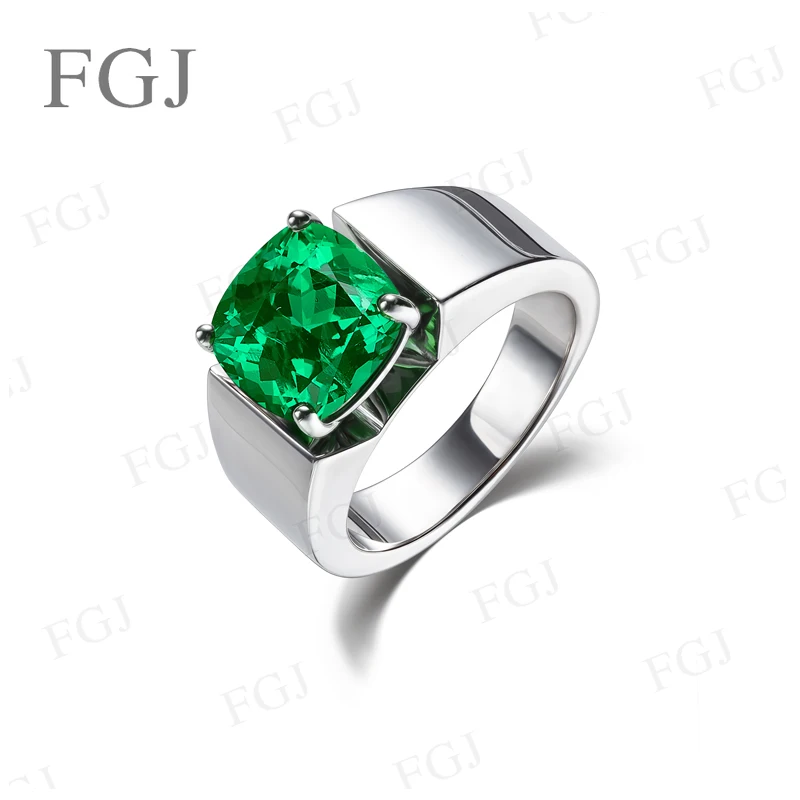 5ct Moissanit/Laborgezüchtete Edelsteinringe für Männer, 925er Sterlingsilber, VVS1, modische Geschenke, Verlobung, Hochzeit, hochwertiger Schmuck – Detail 8