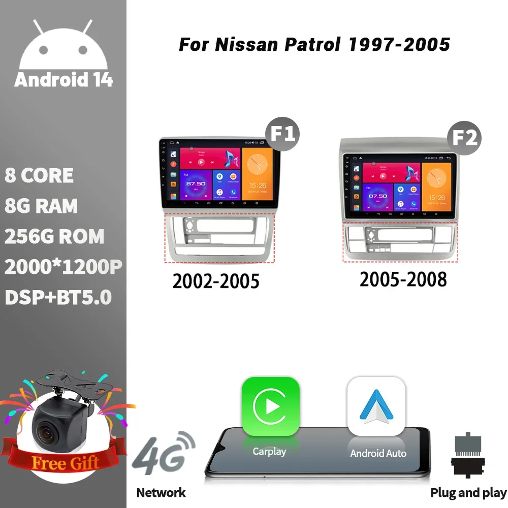 

Android Bluetooth для Toyota Alphard 2003-2007 автомобильный радиоприемник мультимедийная навигация беспроводной CarPlay сенсорный экран стерео
