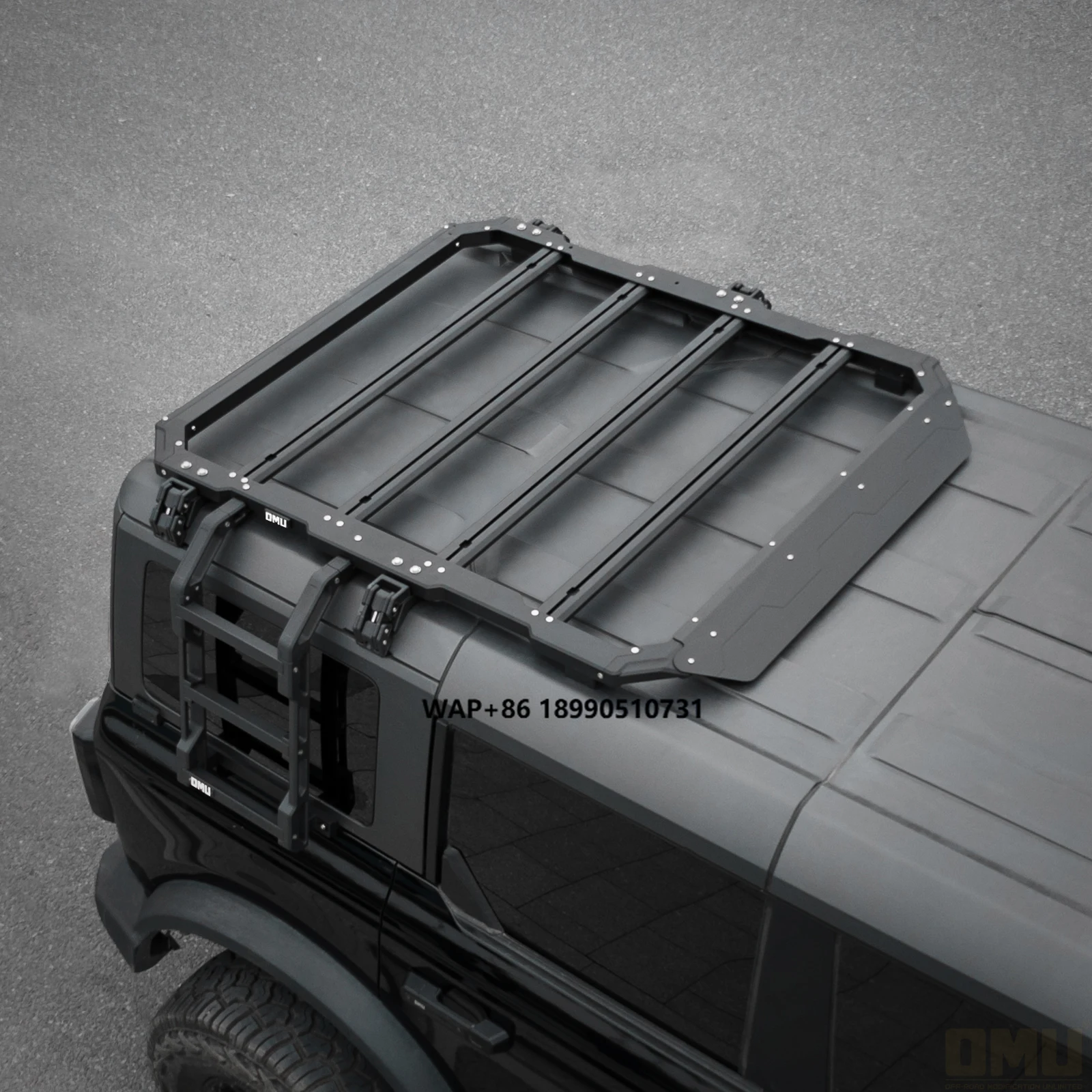 

OMU Genesis Aluminum Roof Rack for Bronco Aluminum Top Luggage Cargo Carrier & Bracket