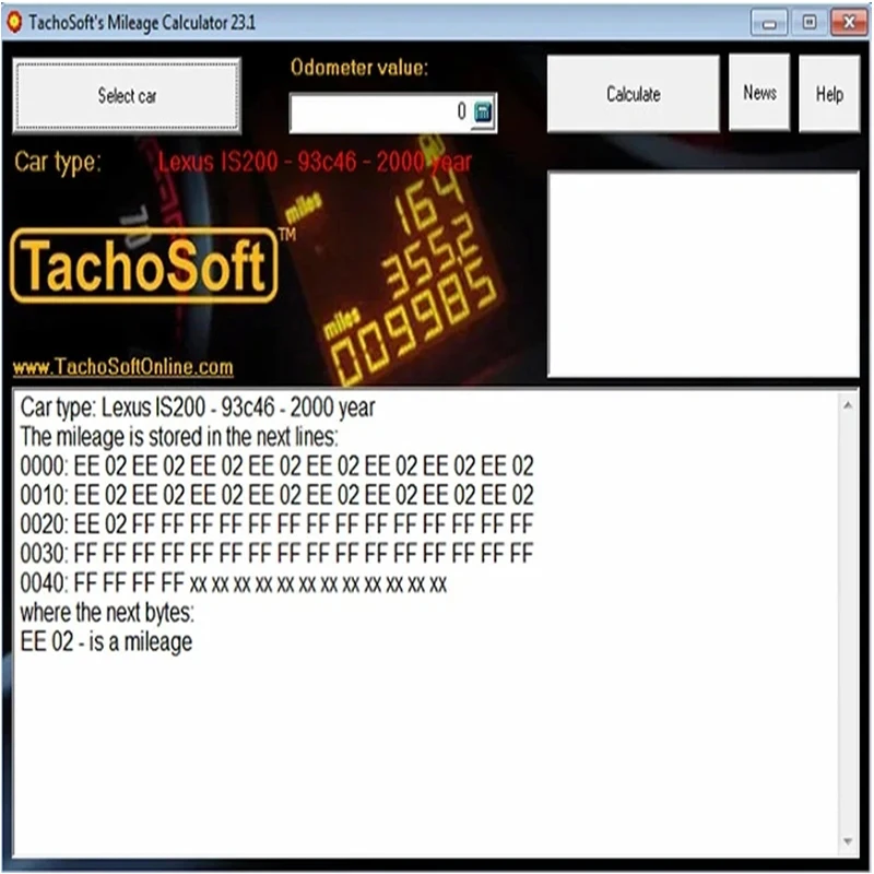 TachoSoft Mileage Calculator 23.1 TachoSoft Mileage Counter Calculation Software V23.1 With License Digital Odometer Calculators