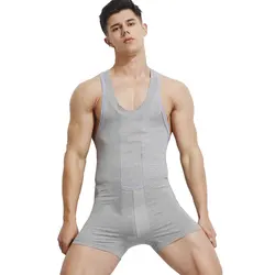 Sexy Leotard Undershirt Men Sport GYM Hot bodysuit body stocking sexy jumpsuit wresting Undershirts shaper men club jumpsuit