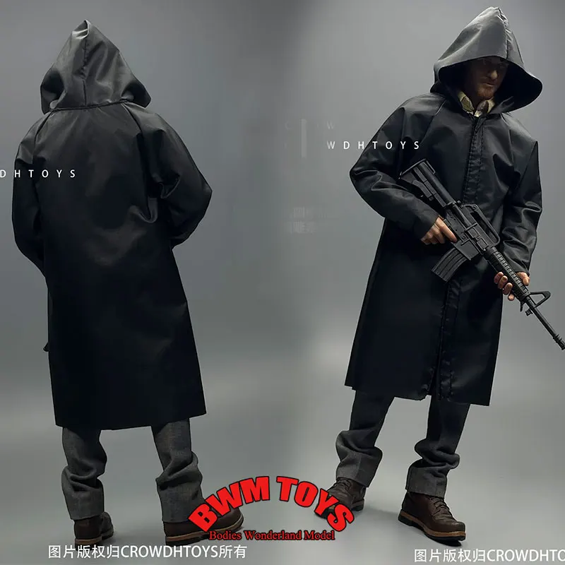 

В наличии CROWDHTOYS масштаб 1/6 мужской солдат с капюшоном модное длинное пальто плащ для 12-дюймовой экшн-фигурки куклы тело