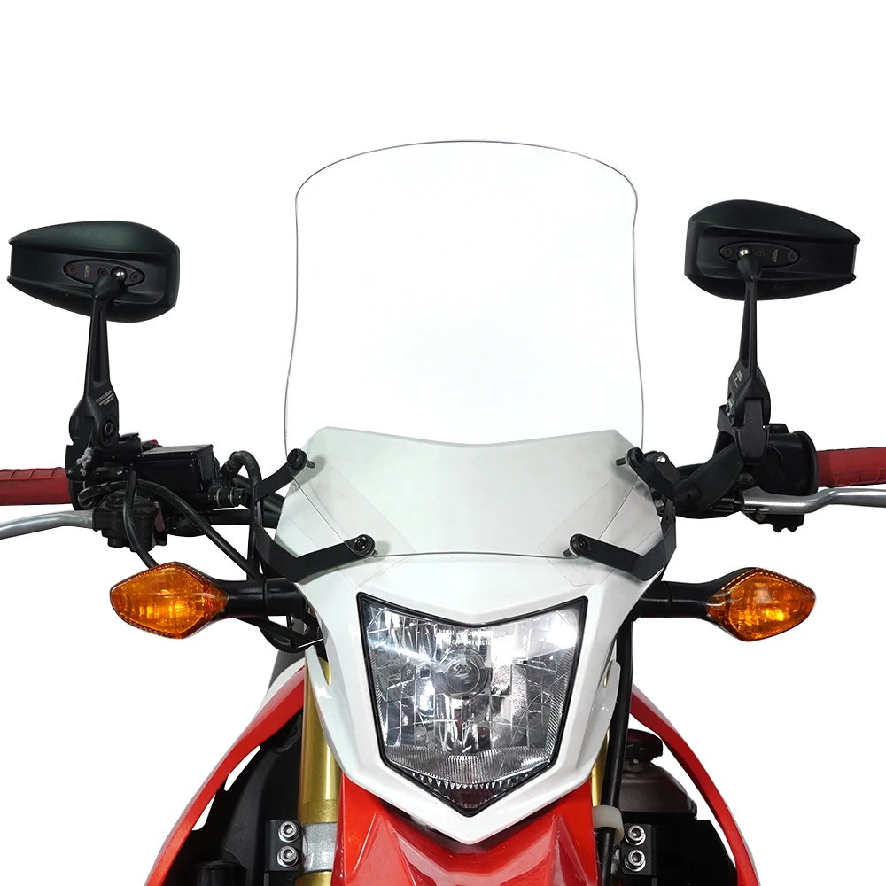 กระจกบังลมรถจักรยานยนต์ สำหรับ Honda CRF250L 2013-2020 CRF250 L CRF300L 2021-2024 CRF 300L ตัวป้องกันกระจกหน้ารถ