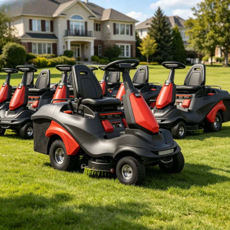 High Power 4.5KW 224CC Riding Lawn Mower Battery Quick Start Lawn Tractor for Villa Residential Backyard Front Lawn