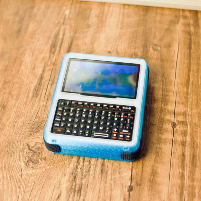 Portable Keyboard for Raspberry Pi Series Customized 4.3-inch IPS Waveshare Power DSI 3D Printed Housing Portable Handheld PDA