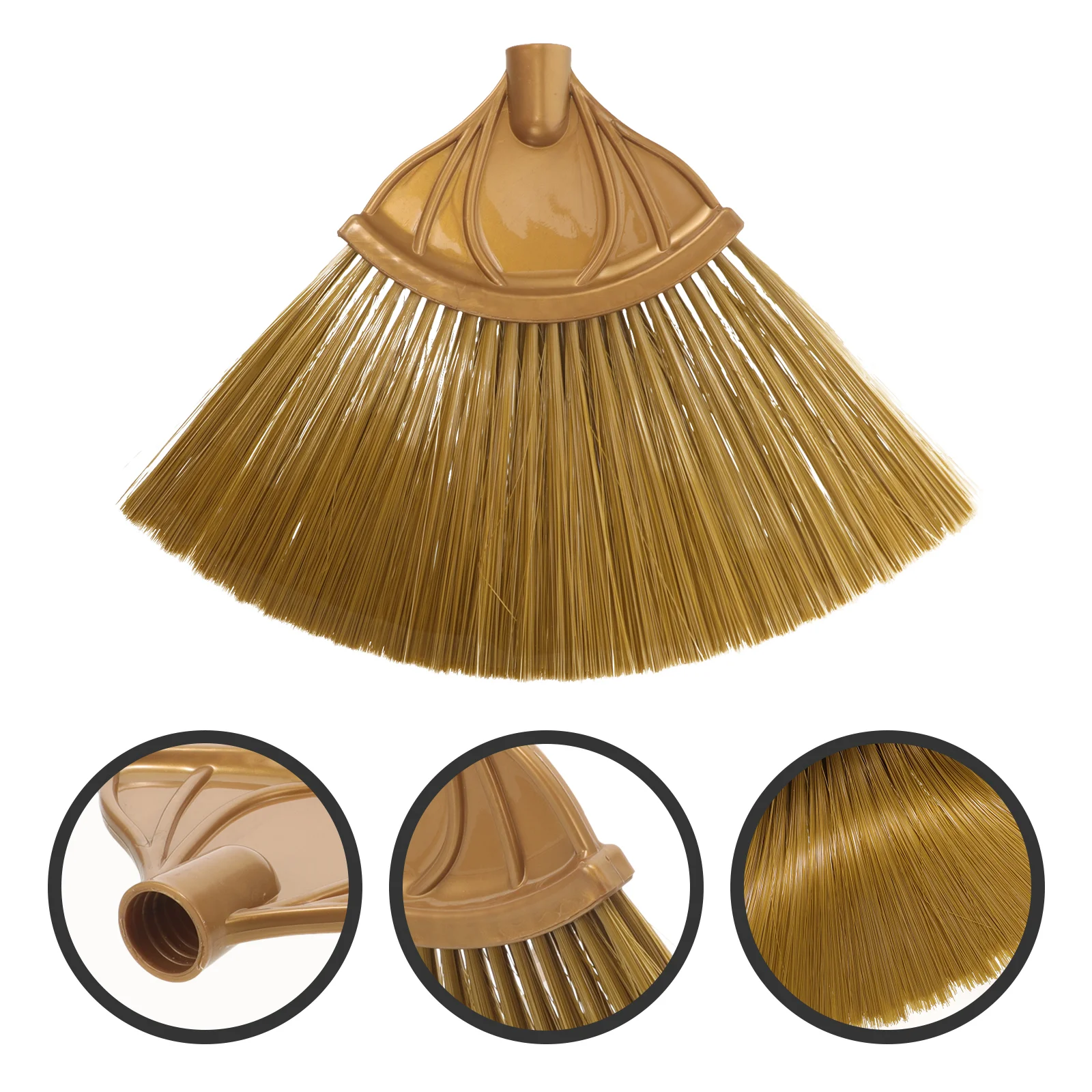 Straw Broom Held Replacement Head Refill Soft Bristle Hand Cleaning Brush Pp for