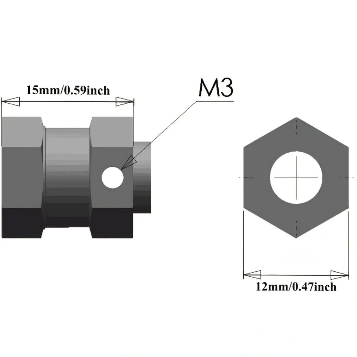 15mm Wheel Hex Hub Extension Adaptor 12mm for 1/10 Traxxas TRX-4 TRX4 Trail Crawler Truck Upgrade Parts