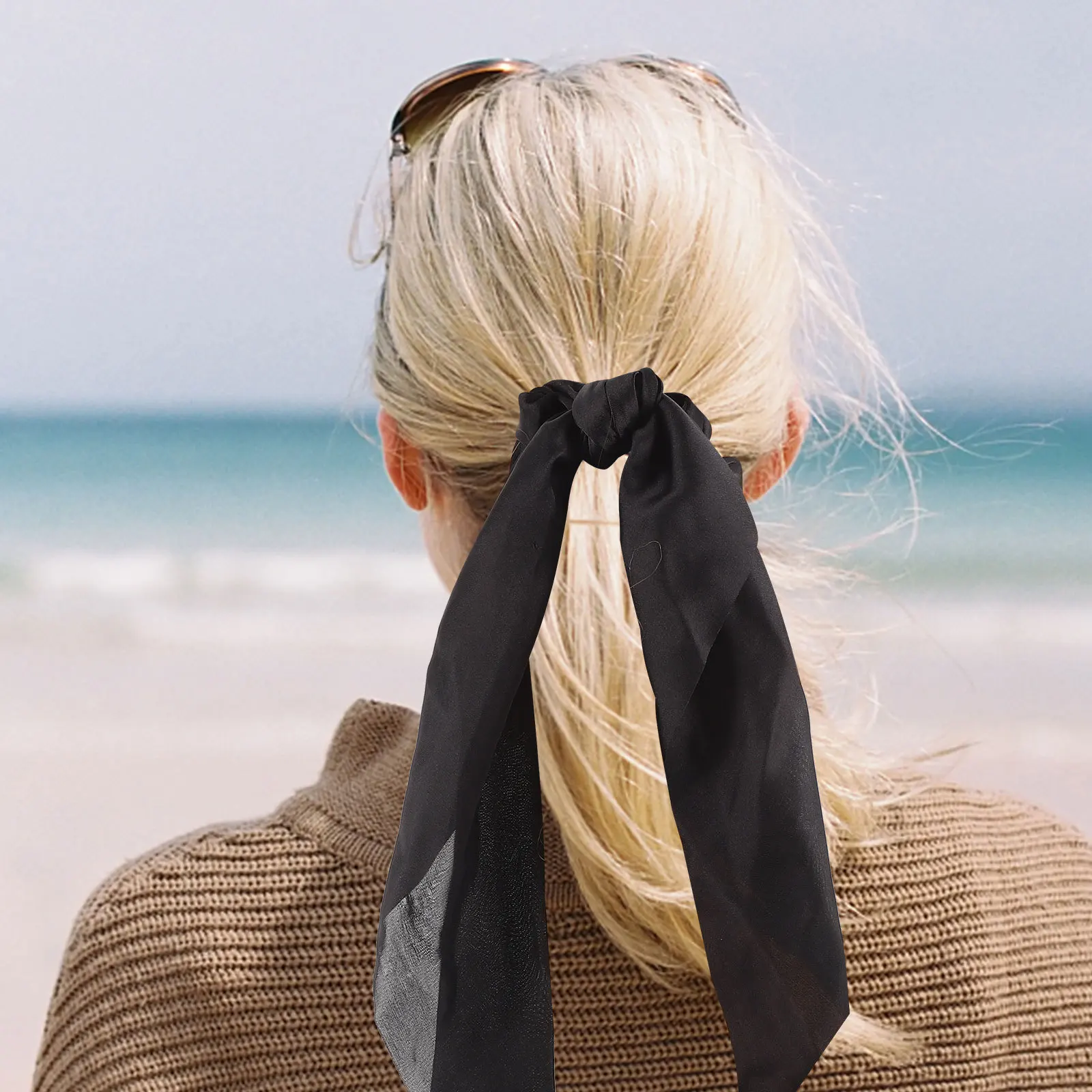 

3pcs Satin Elastic Bands For Women Girls Ponytail Holders Bun Maker Hair Hair Accessories For Women Ties Accessories