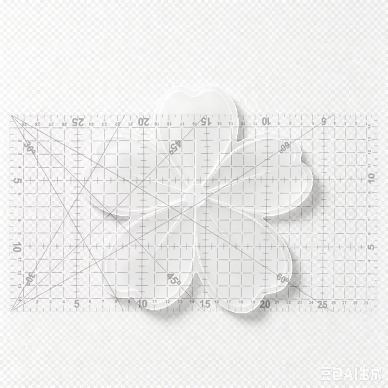 30 * 15 Cm Patchwork Ruler  Quilting Tools High Grade Acrylic Material Transparent Ruler Scale School Supplie