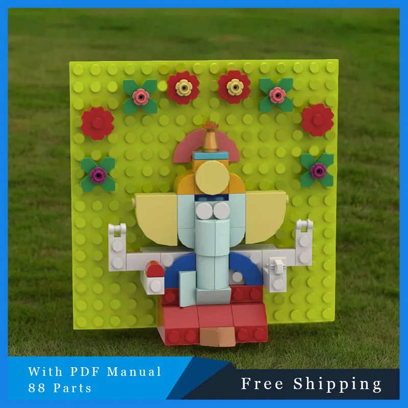 88 pièces avancé éléphant dieu modulaire créatif MOC blocs de construction enfants bricolage assemblage jouets éducatifs ensemble cadeaux de noël