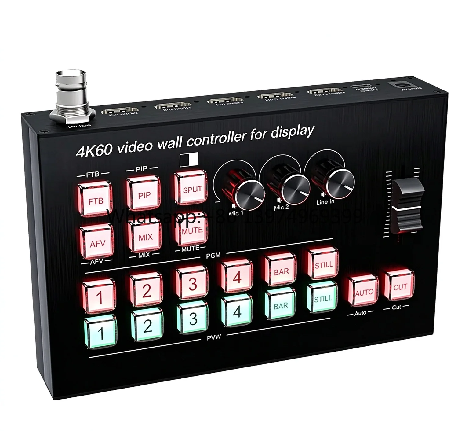Industrial Grade 8K60 TV Wall Controller 4 Input 15CH HDMI Output Video Wall Processor for Exhibition Hall & Advertising Wall
