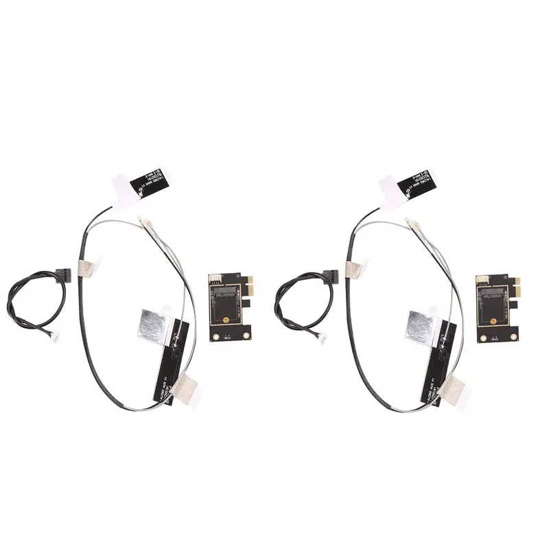 ABRI-2X M.2 Wifi Adapter M2 NGFF Key A E To Pci Express PCI-E 1X NGFF Support 2230 Wireless Network Card For AX200 9260AC