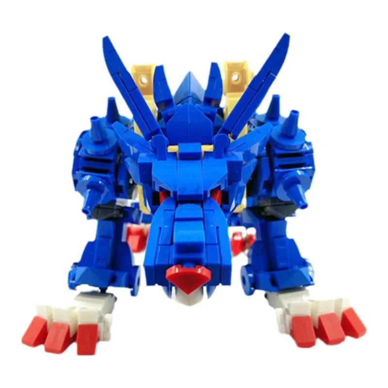 

910pcs Figure Dolls Building Blocks Children's Toys Digimon Metal Garurumon Garurumon Action Soldier Assemble Bricks Kids Toys