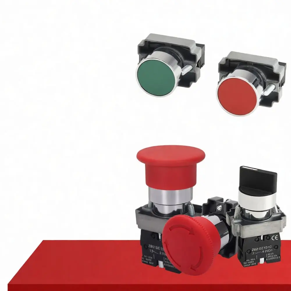 For XB2 ZB2 Electrical Control Switch Button Momentary Rotary Emergency Stop Industrial Automation Machine Panel Accessory