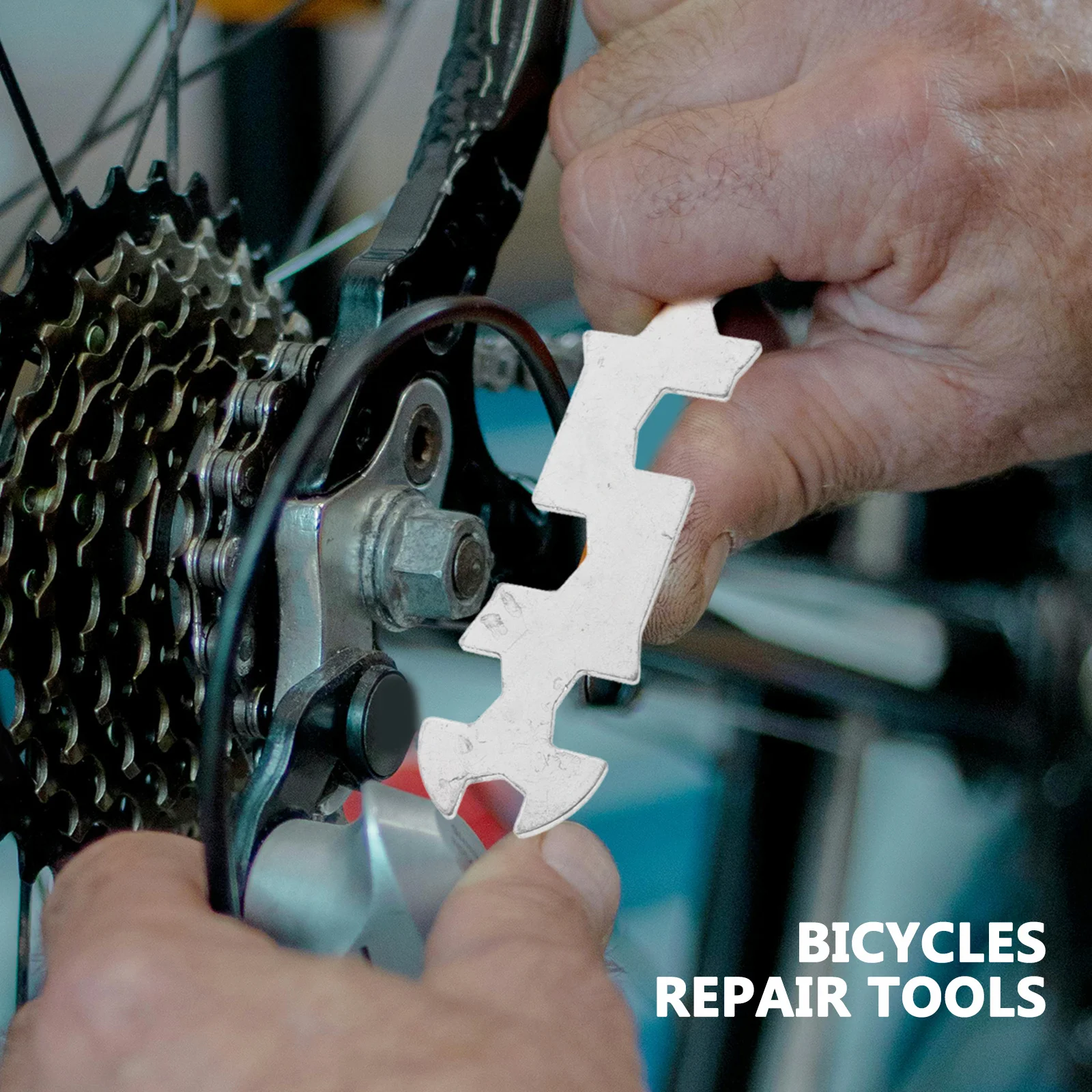 

2Pcs Plum Wrench Multi-Hole Bicycle Spoke Tool Compact Portable Bike Maintenance Repair Tool Steel Durable Multifunction Tools