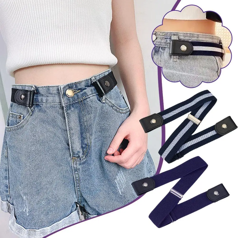 Invisible Stretch Belts para mulheres e homens, Jeans de qualidade livre, sem problemas cinto, cintos fáceis, Dropshipping, H9K2