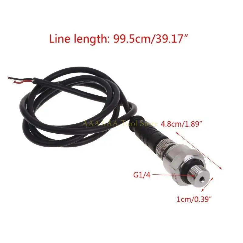 A2BE Auto Car G1/4 Cảm biến áp suất Transforter Bộ chuyển đổi áp suất phù hợp với công tắc thép không có dầu khí nước