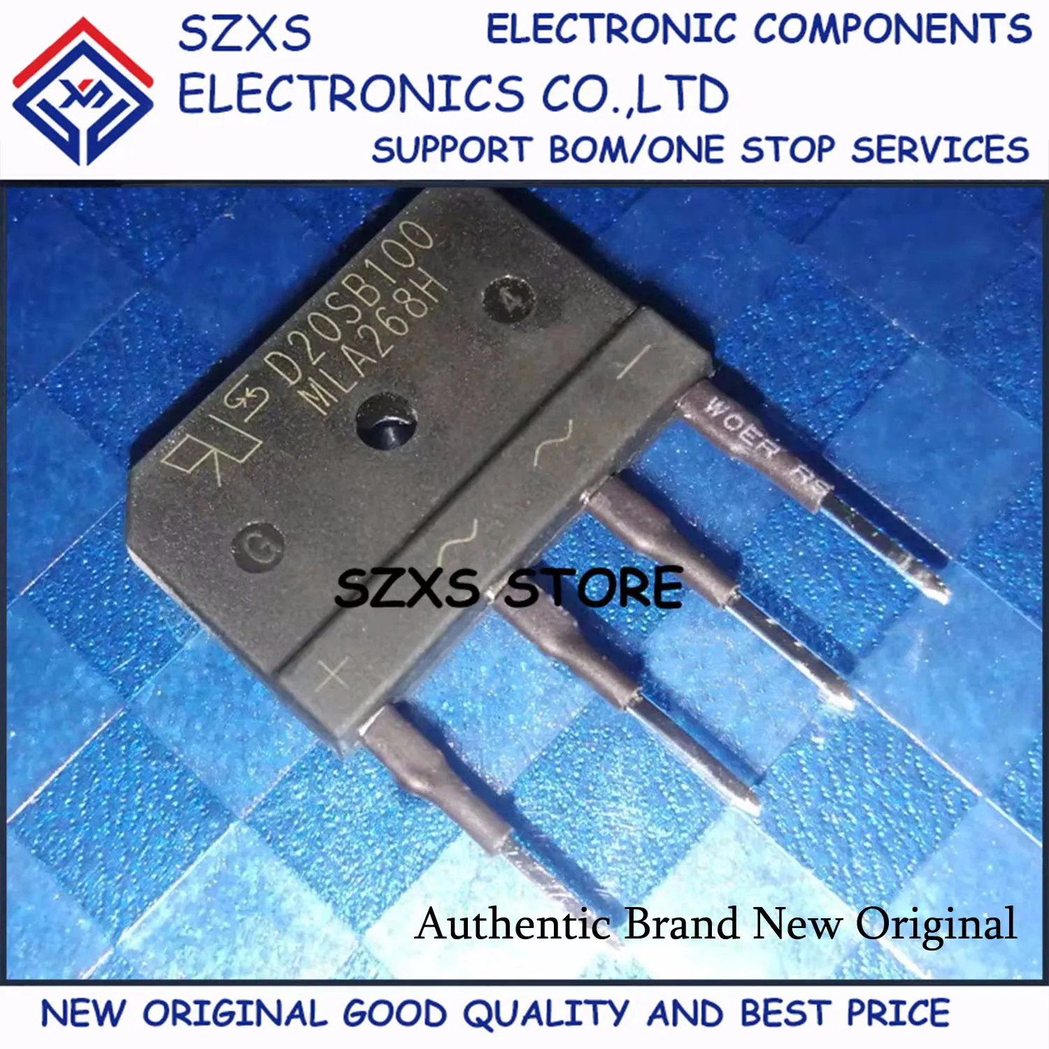 New Original 10Pcs D20SB100 D20XB100 D25SB100 D25XB100 ZIP-4 Induction Cooker Rectifier Bridge Good