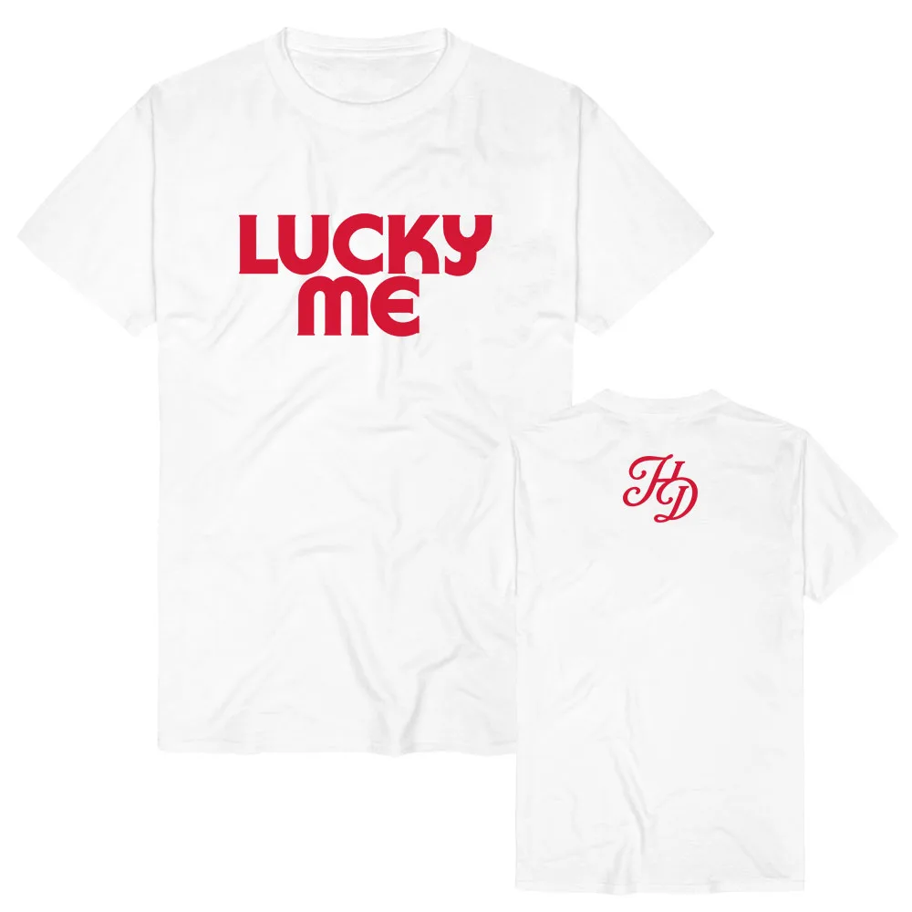Hilary Duff Lucky Me T-shirt Unisex Streetwear Short Sleeve Cotton Casual Fashion Tshirt Summer Women Men Tops Graphic Print Top
