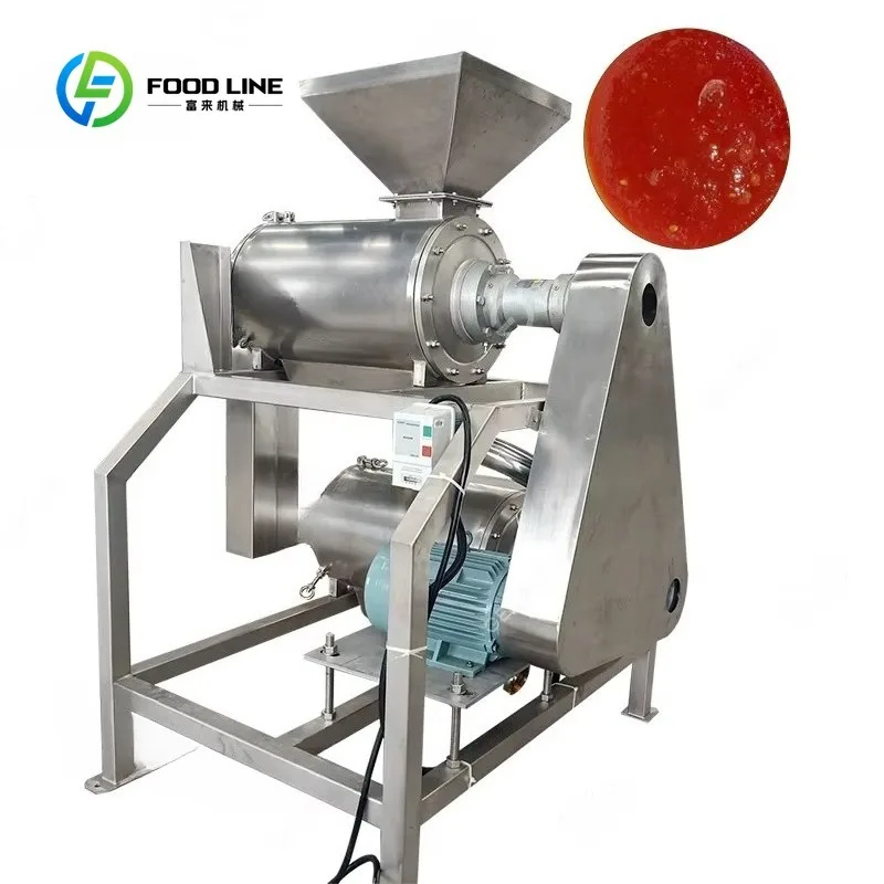 Custom made Commercial Electric mango Orange Carrot Calamansi Durian Peach Puree Fruit Pulp Juicer Extractor Pulping Machine